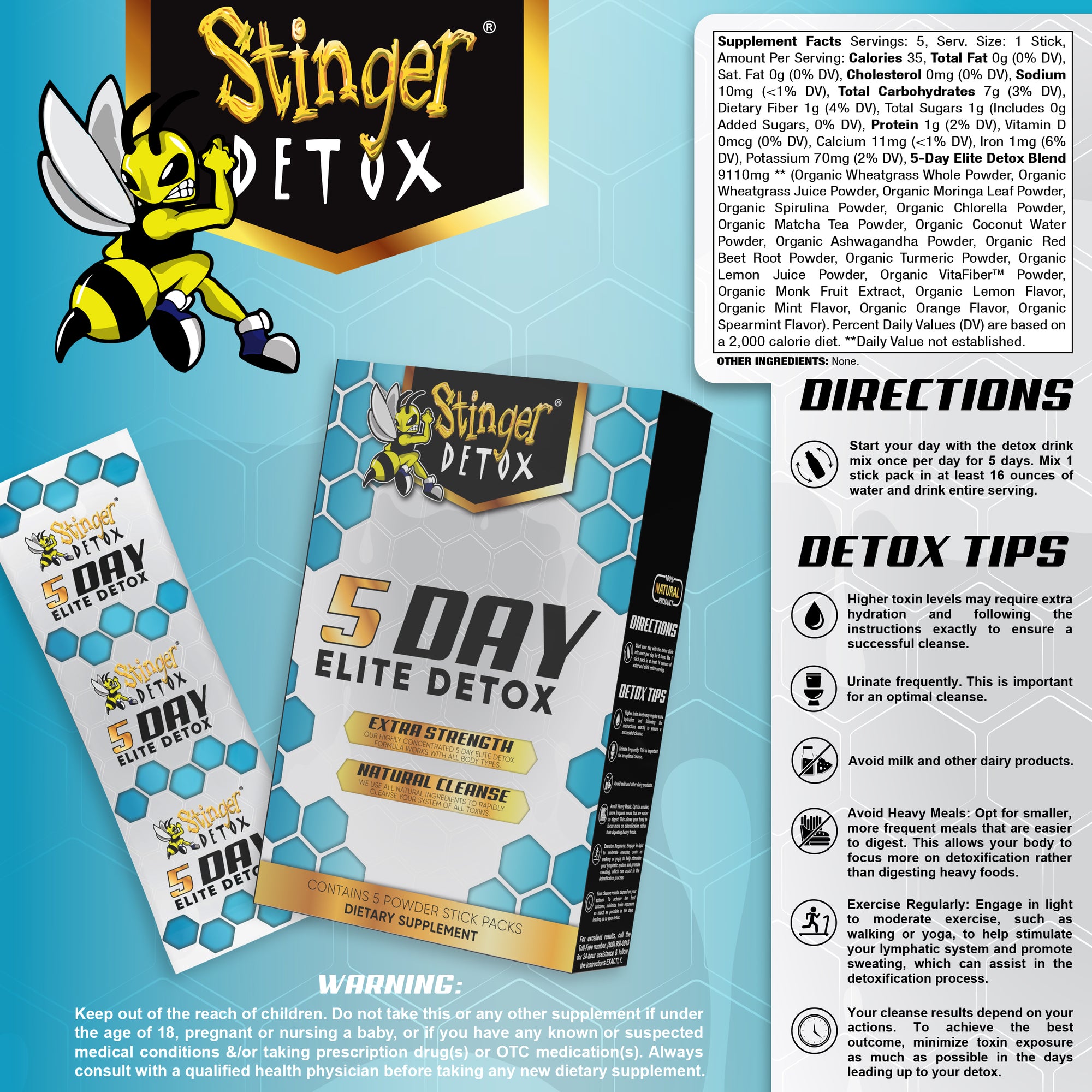 5-Day Elite Detox | 5 Stick Packs