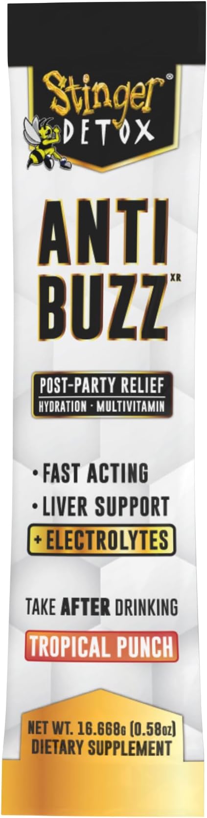 Anti-Buzz Drink Mix | Post-Celebration Relief, Hydration & Multivitamin | 6-Pack