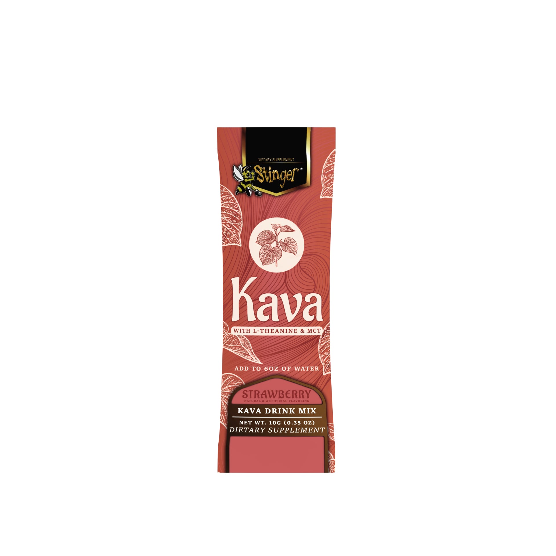 Kava + L-Theanine & MCT Drink Mix | Strawberry Flavor | 6-Packs