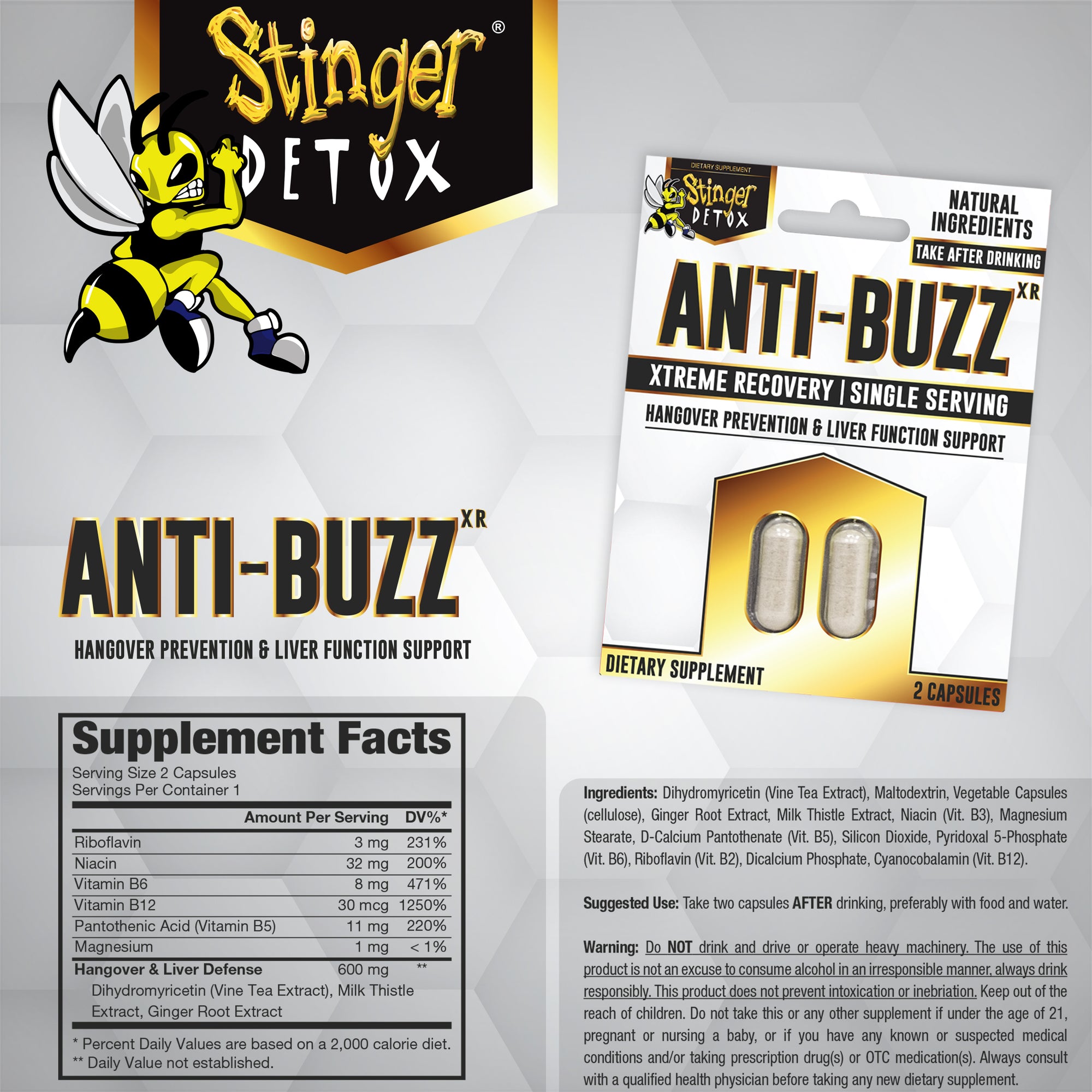 Anti-Buzz | Hangover Prevention & Liver Support