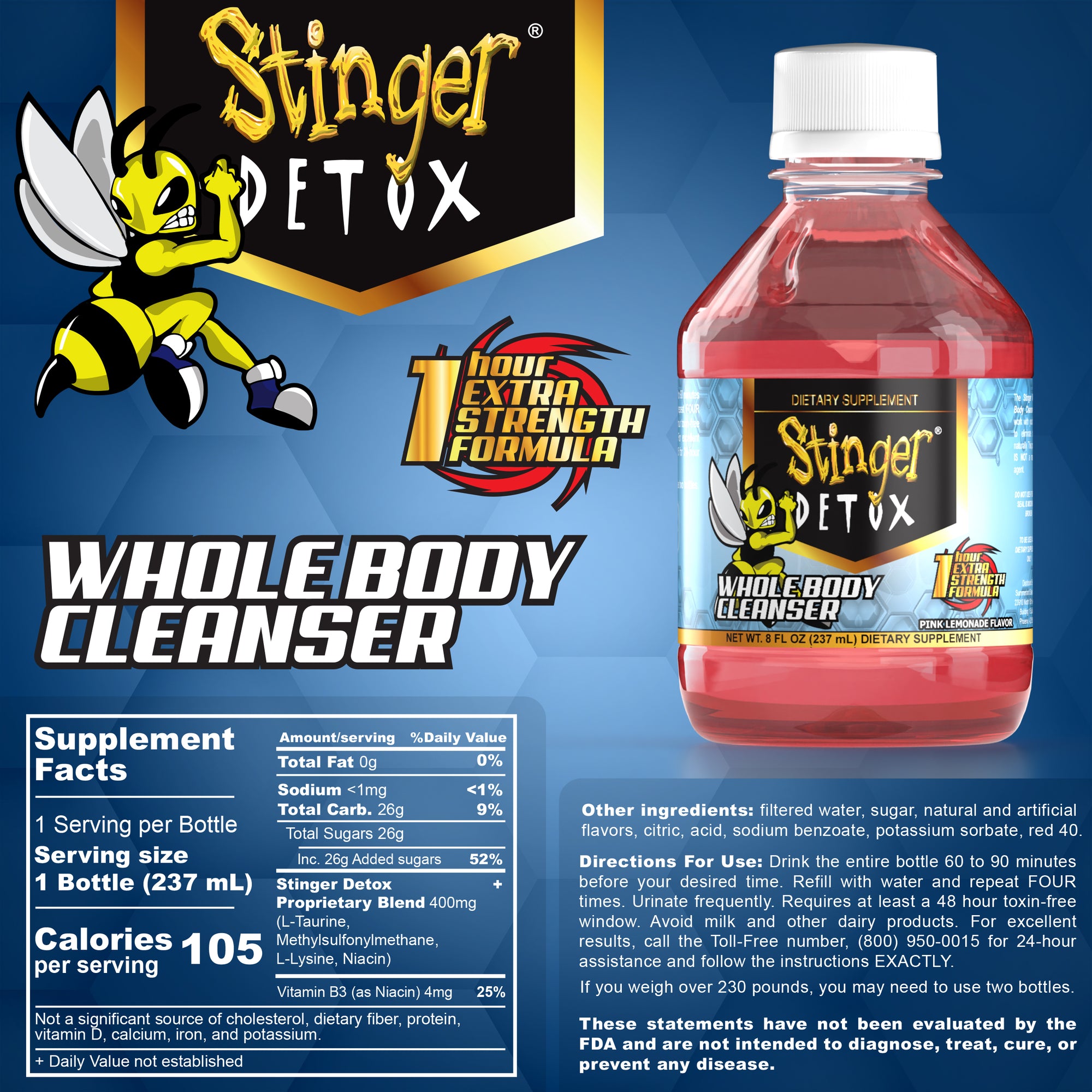 Whole Body Cleanser 1-Hour Extra Strength Formula